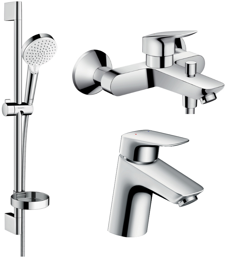 

Набор смесителей HANSGROHE Logis 1222019 (71070000+71400000+26553400)