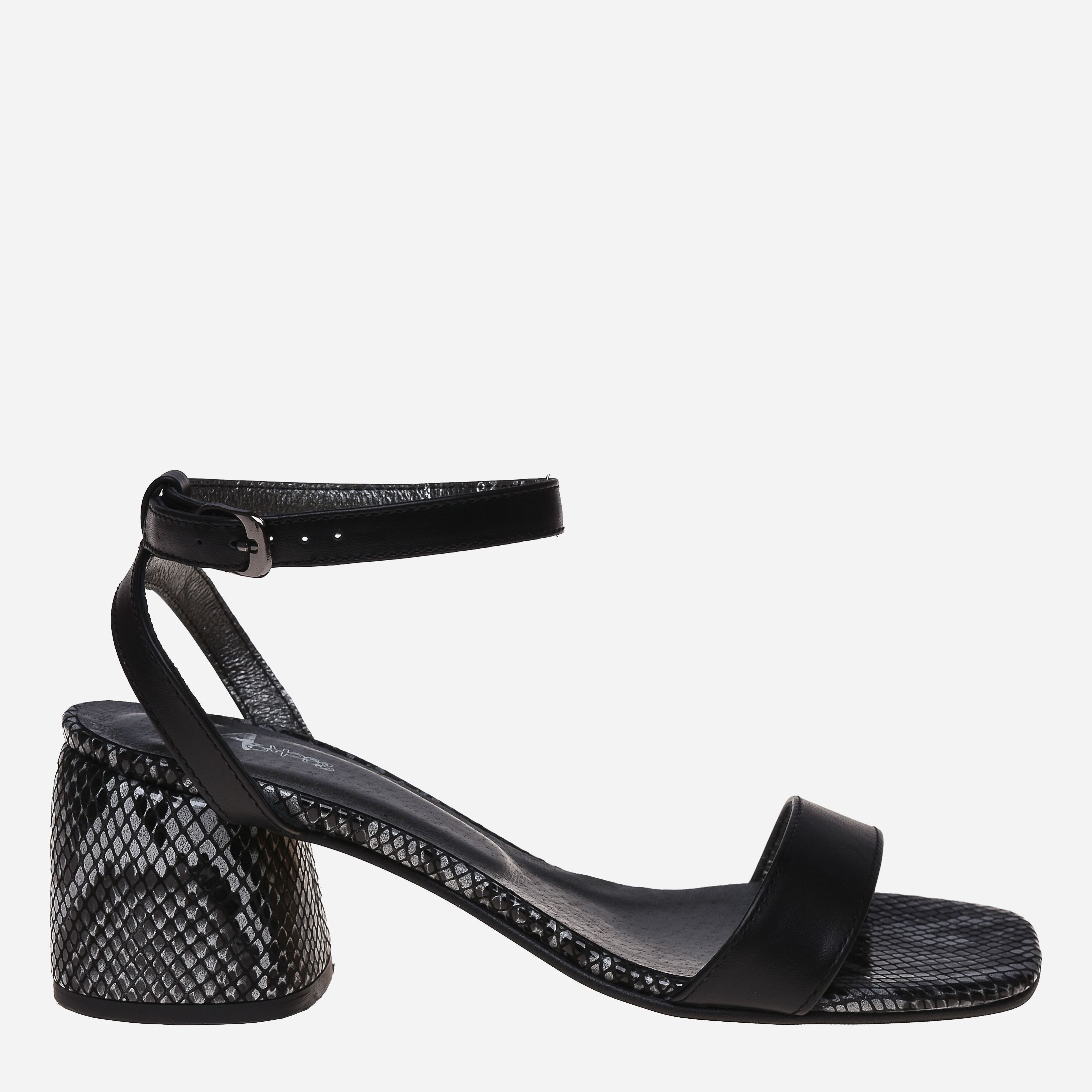 

Босоножки Ashoes 58302122 39 25 см Черные с серым