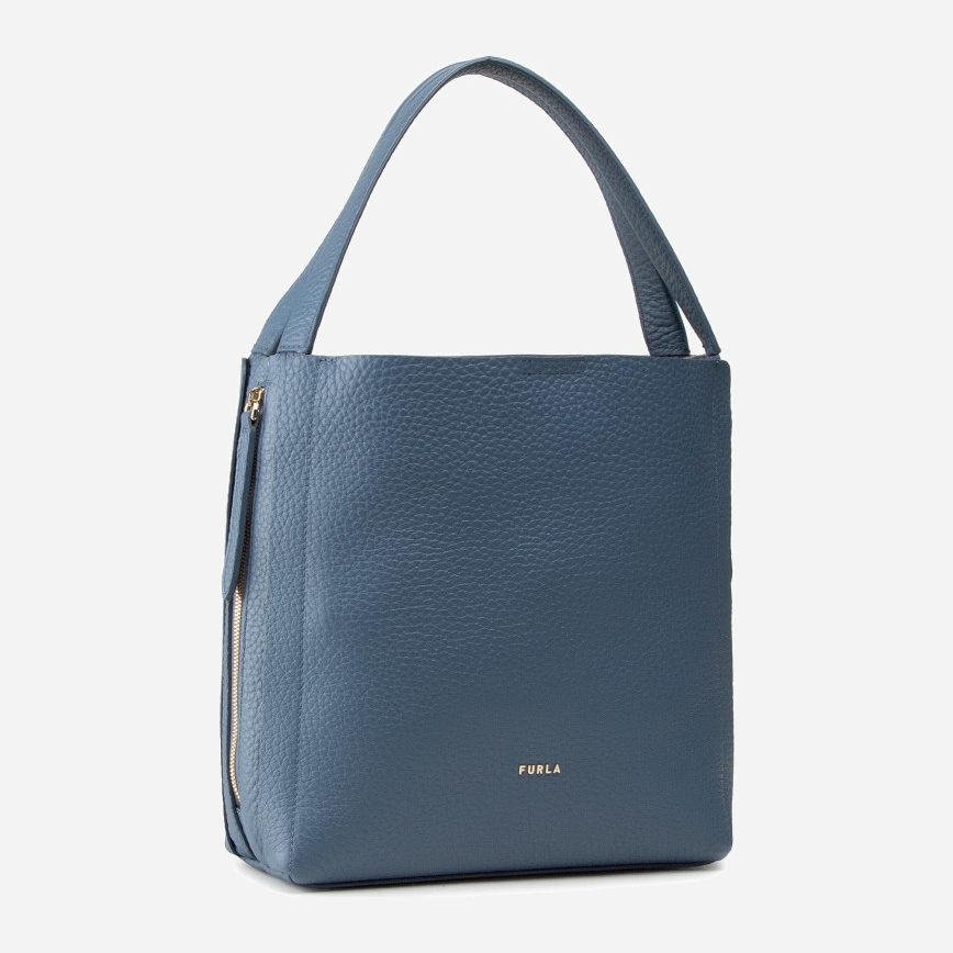 

Сумка женская кожаная Furla Grace M Hobo W/Zip BARVFGCNVD0000243S Сине-голубая