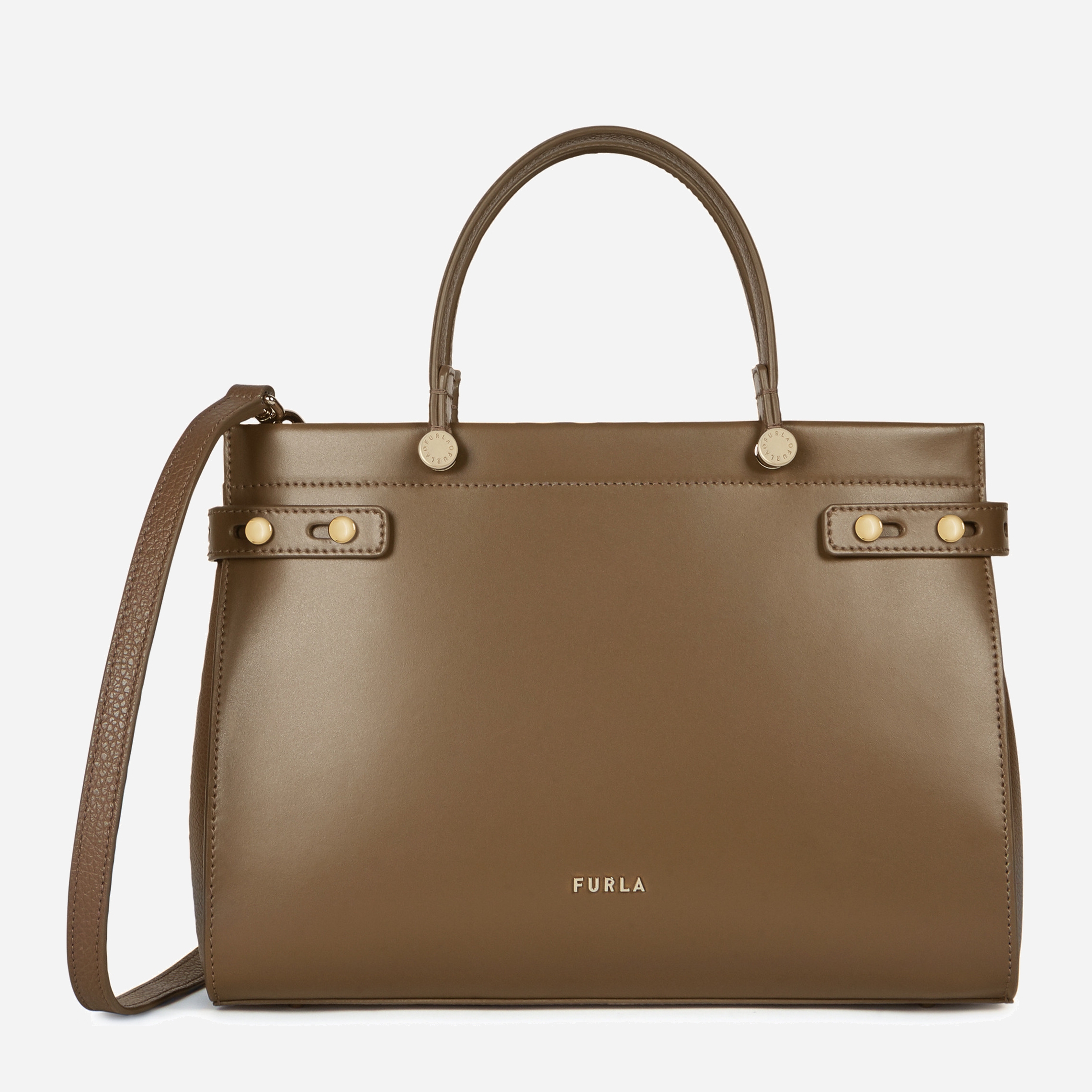 

Женская кожаная сумка Furla Lady M M Tote BAWC01LA.0029FAN00 Светло-коричневая
