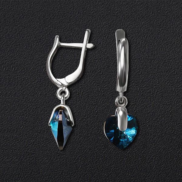 

Срібні сережки Swarovski 2300cbbl