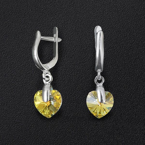 

Срібні сережки Swarovski 2300ltop