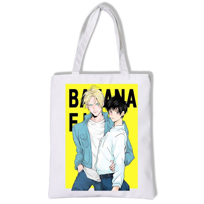 

Экосумка шоппер Эш Линкс и Эйджи Окумура Банановая рыба - Banana fish