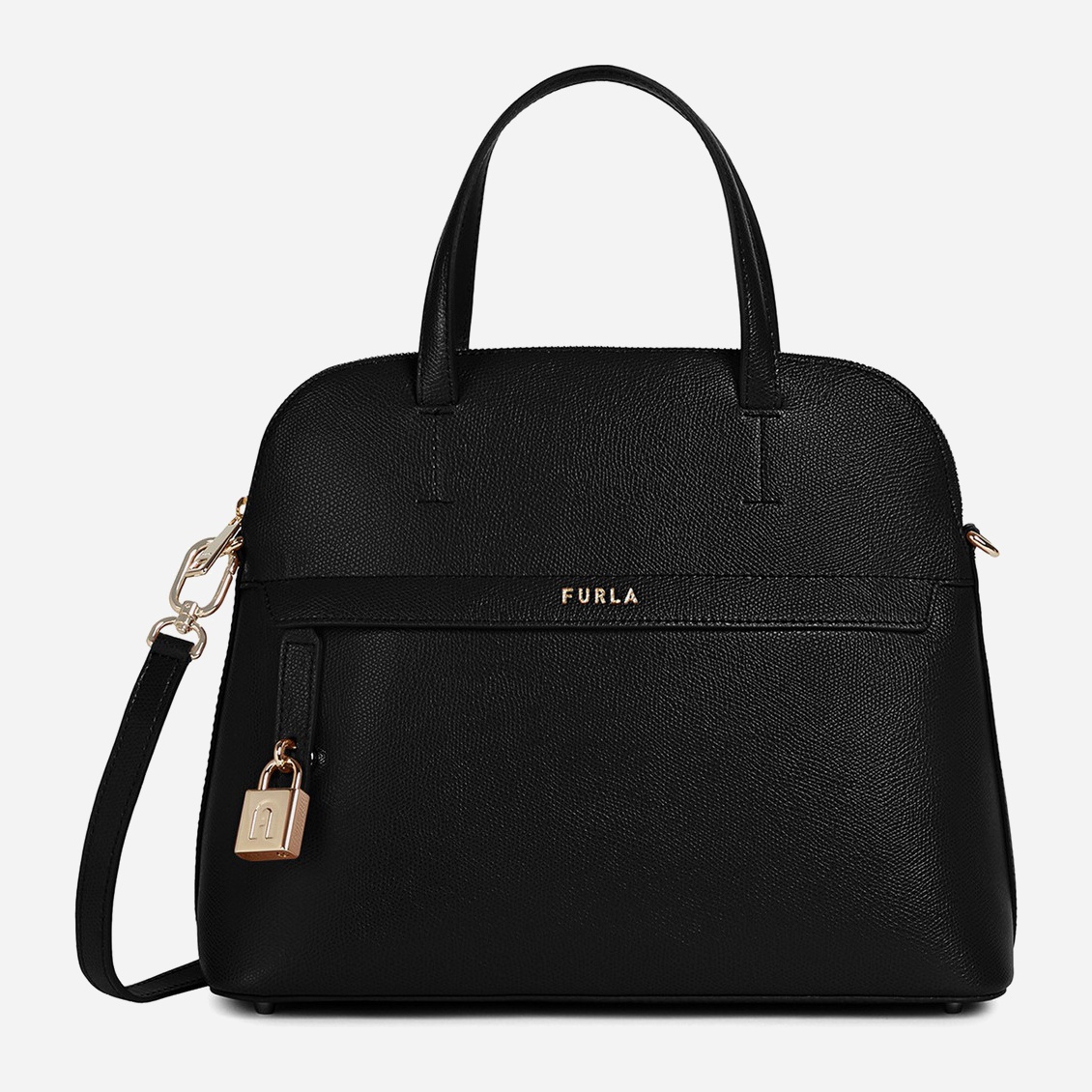 

Женская кожаная сумка Furla Piper M Dome - Ares Черная