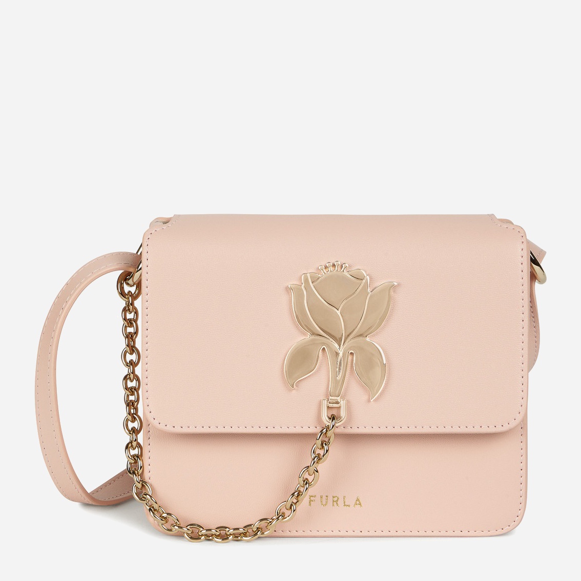 

Женская кожаная сумка Furla Tuberosa Mini Crossbody - Vitello Розовая