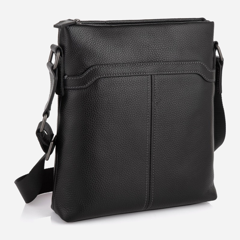 

Мужская сумка кожаная Tiding Bag SM8-8987A Черная