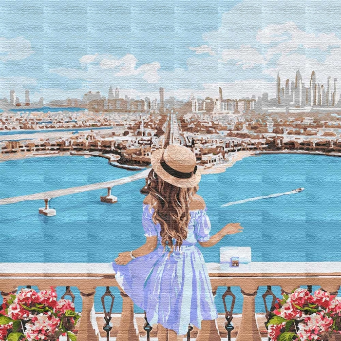 

Картина по номерам. "Любуясь пейзажами" 40*40см KHO4768 413999