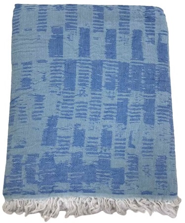 

Пляжное полотенце Gold Soft Life Pestemal Virtu 100x180 Голубое (ts-02311)