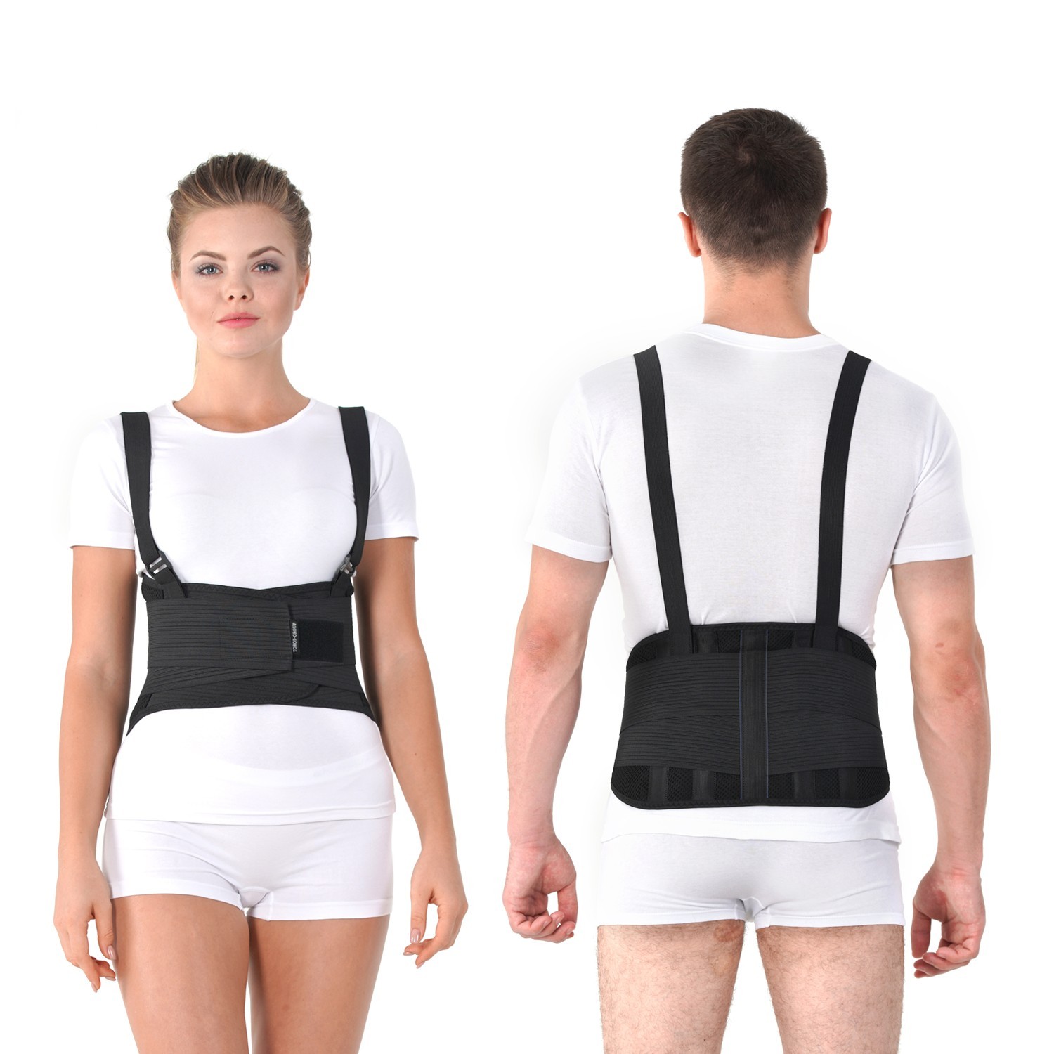 

Бандаж поддерживающий жесткий Торос-Груп для поднятия тяжестей для поясницы Тип-216-2 Black (4820114080851)