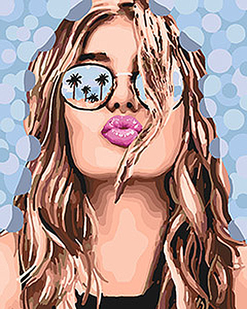 

Картина по номерам. Люди "Поцелуй лета" KHO4564, 40х50 см 393683