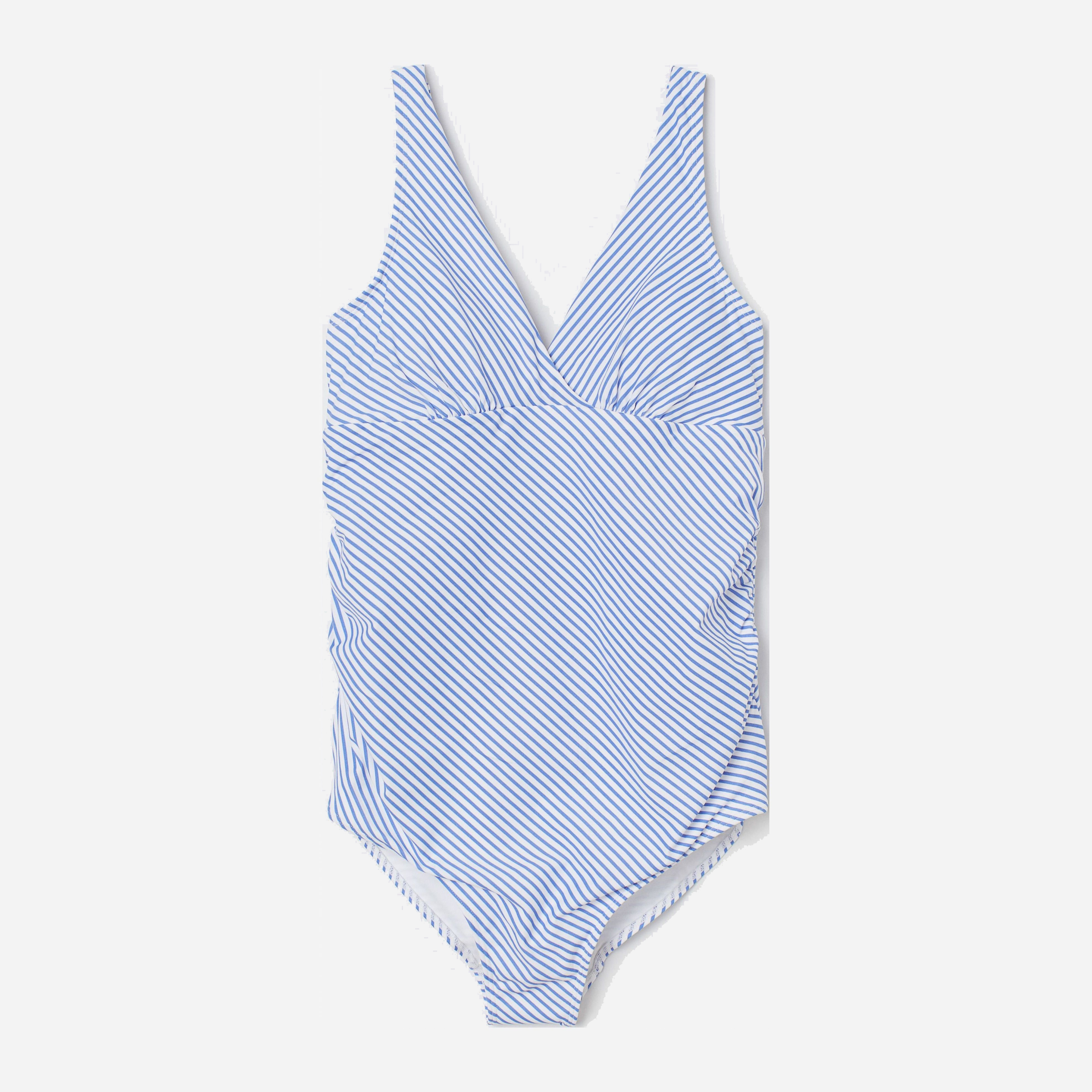 

Купальник слитный женский для беременных H&M 0690513-1 XL Голубой (СА2000001850619)