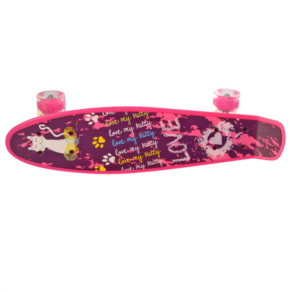 

Пенни борд MAXLEND 56*14 см с светящимися колесами MS 0749-1-RY(Pink)