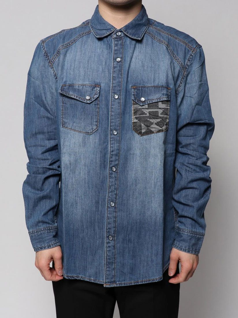 

Рубашка джинсовая Desigual 18SMCD02-5053 XL