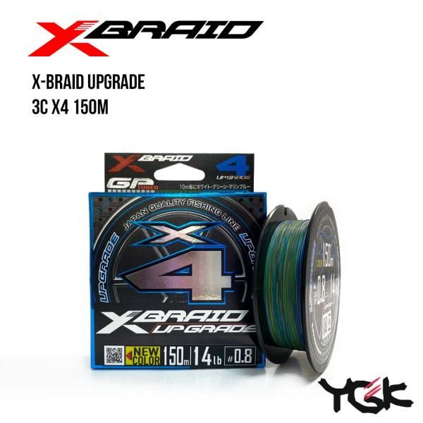 

Шнур плетеный YGK X-Braid Upgrade 3C X4 150m (0.8 (14lb / 6.35kg))