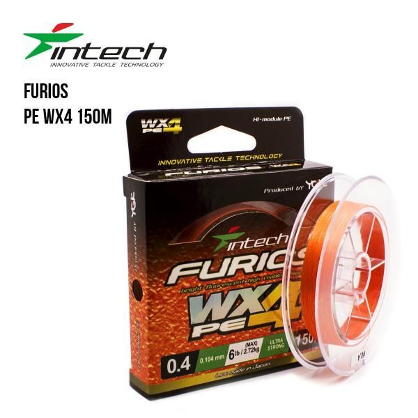 

Шнур плетеный Intech FURIOS PE WX4 150m (1.0 (16lb / 7.26kg))