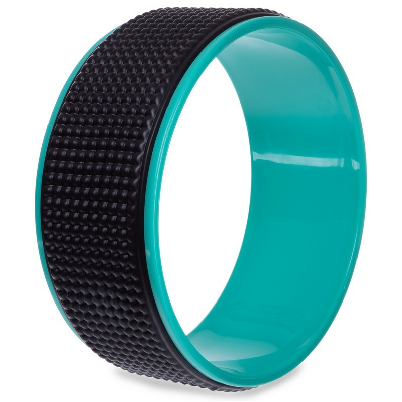 

Колесо-кольцо для йоги Fit Wheel Yoga FI-2429 (EVA, PP, р-р 33х14см, цвета в ассортименте) чёрно-мятный