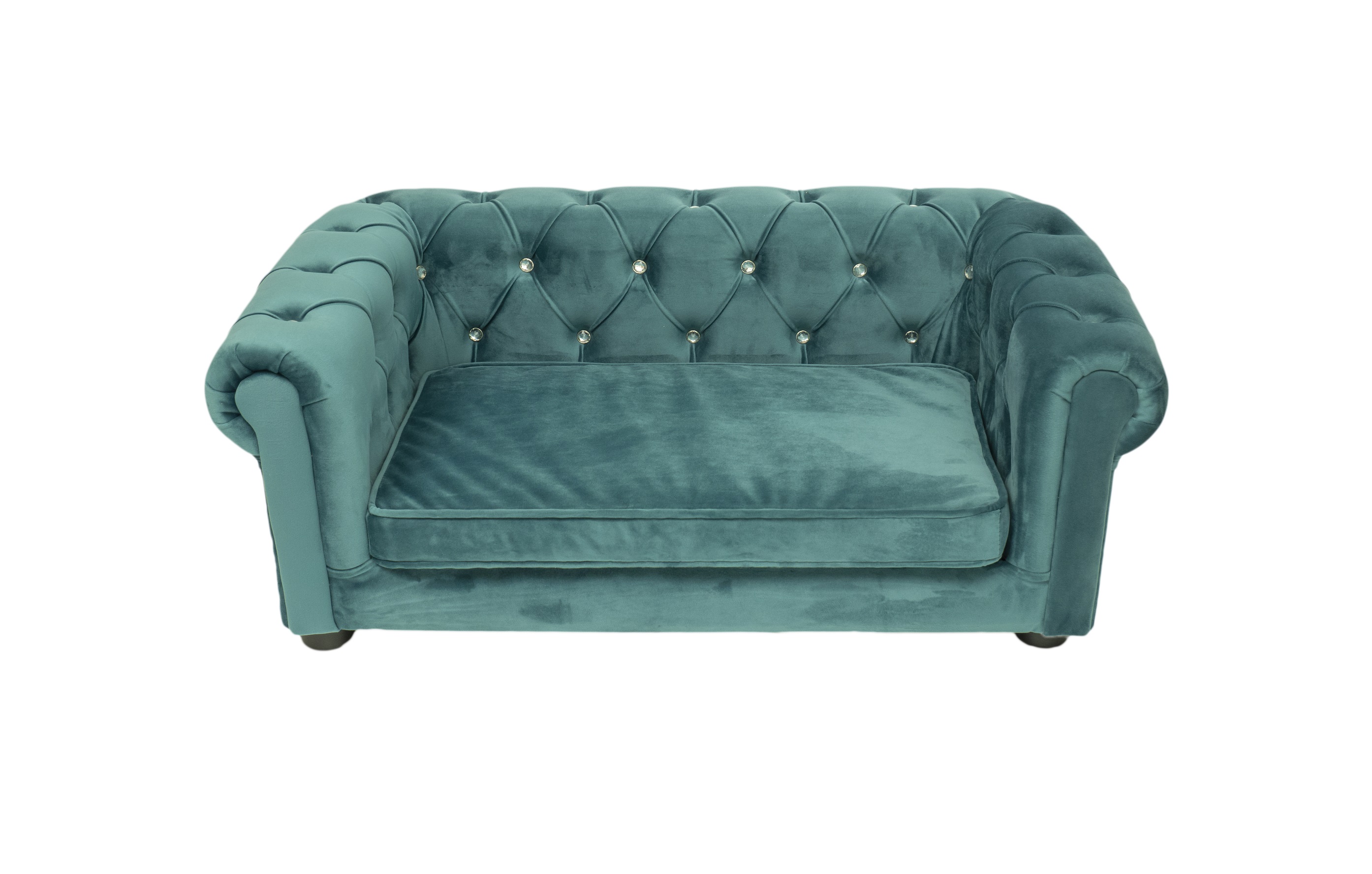 

Лежак для собак , лежак для кошек , ортопедический диван PetsDaddy Chesterfield Diamond 84 х 50 х 33 см + матрас Memory Foam, глубокий восстанавливающий сон + съемный чехол матраса + гипоаллергенный материал ,Emerald (PDCD845033e)