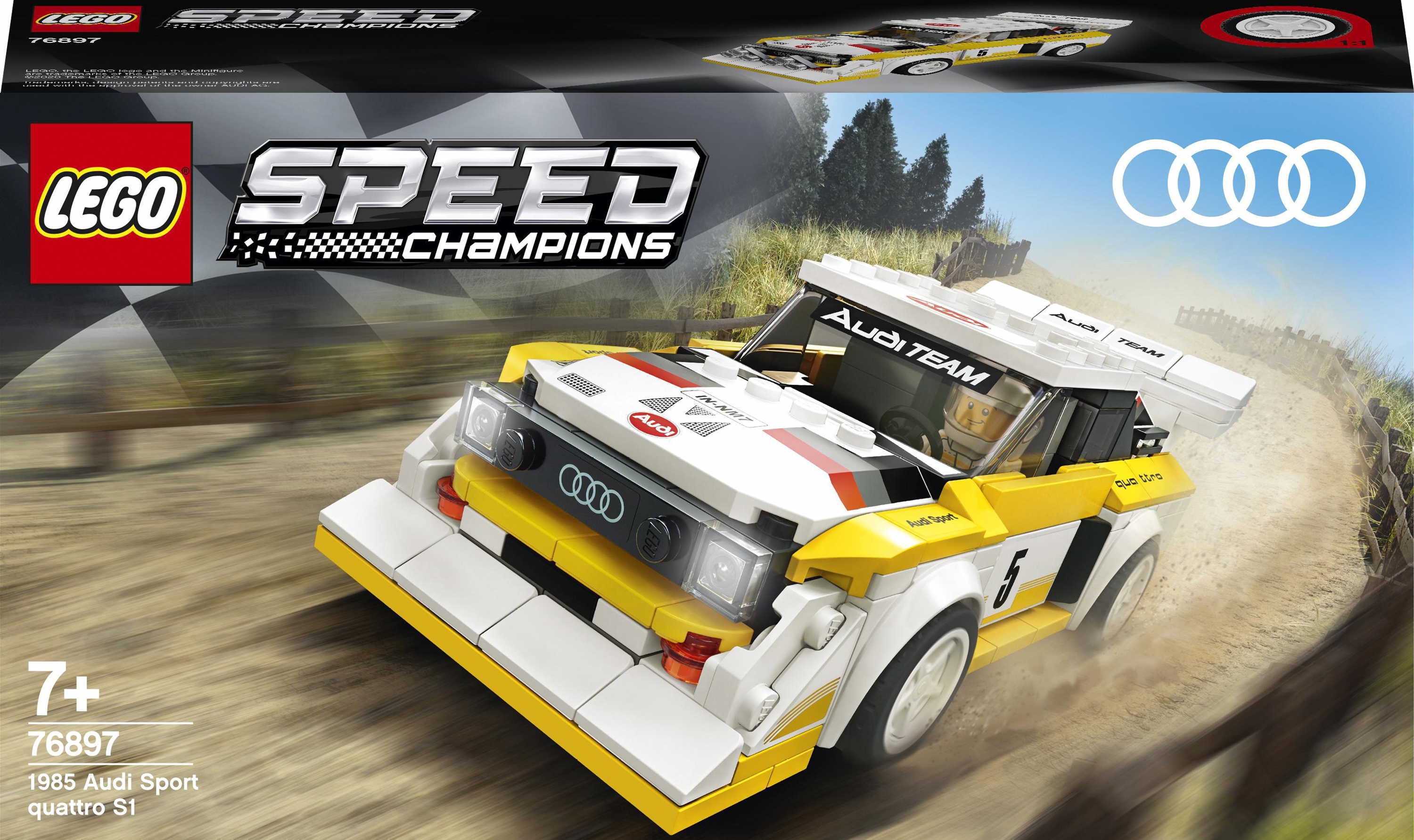 

Конструктор LEGO Speed Champions 1985 Audi Sport quattro S1 250 деталей (76897)