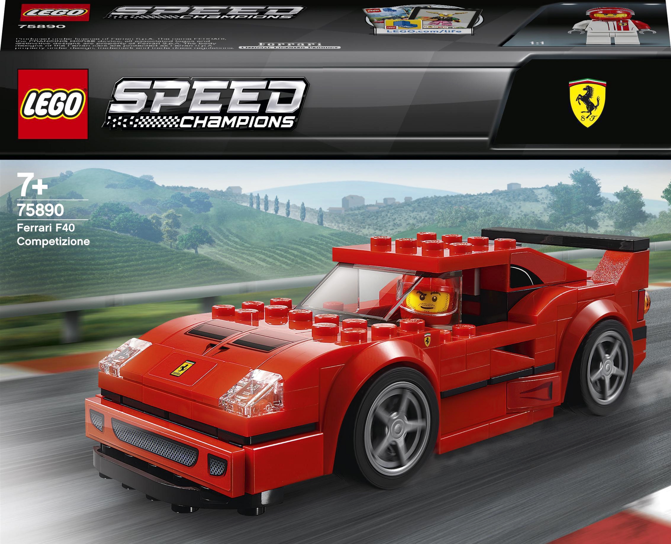 

Конструктор LEGO Speed Champions Автомобиль Ferrari F40 Competizione 198 деталей (75890)