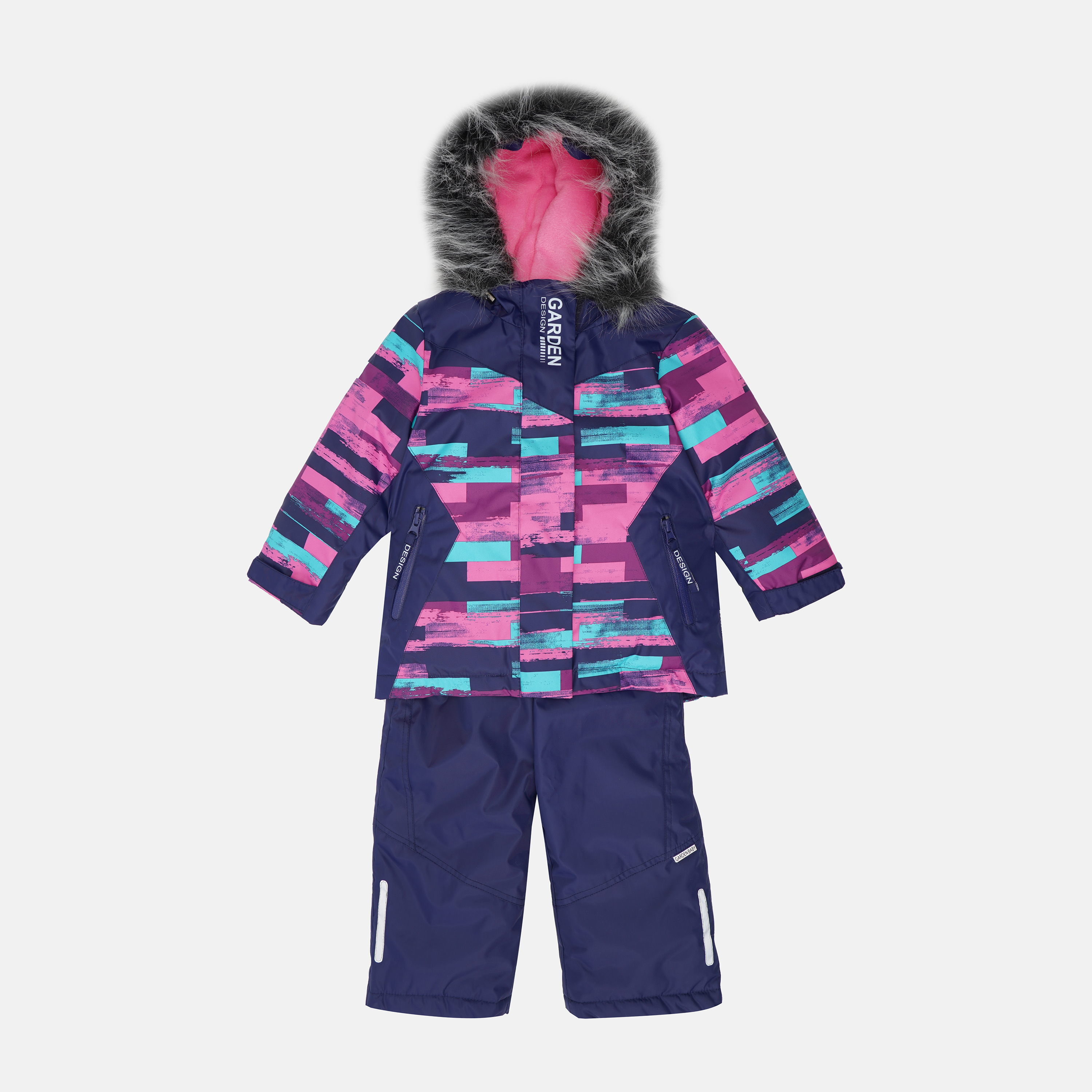 

Зимний комплект (куртка + полукомбинезон) Garden Baby 102019-63-33 92 см Малиновый с синим (4821020196247)