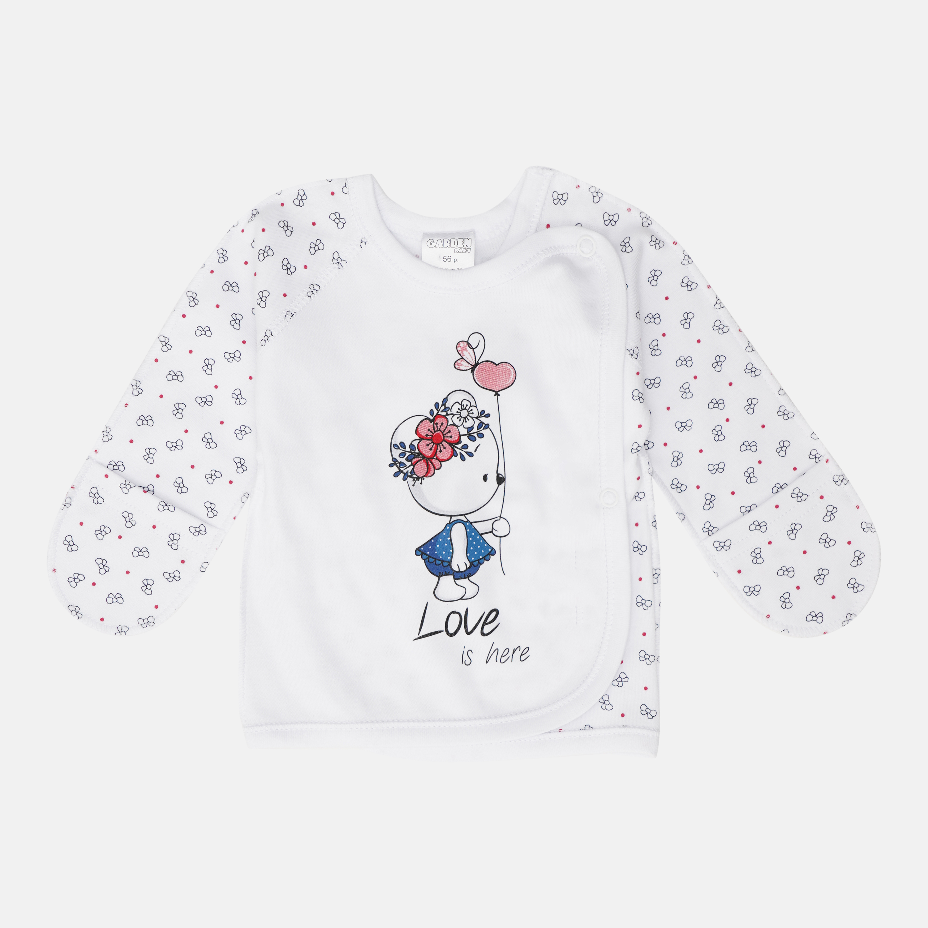 

Распашонка Garden Baby Baby милашка 18153-02 62 см Белая