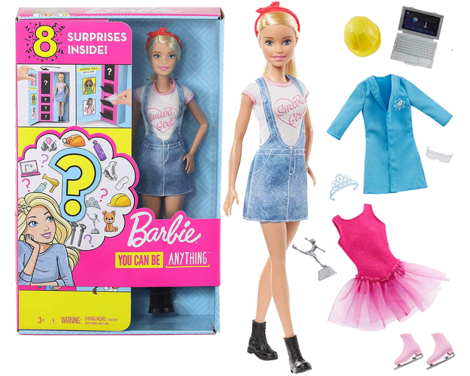 

Игровой набор Barbie You can be Барби блондинка Загадочные профессии GLH62