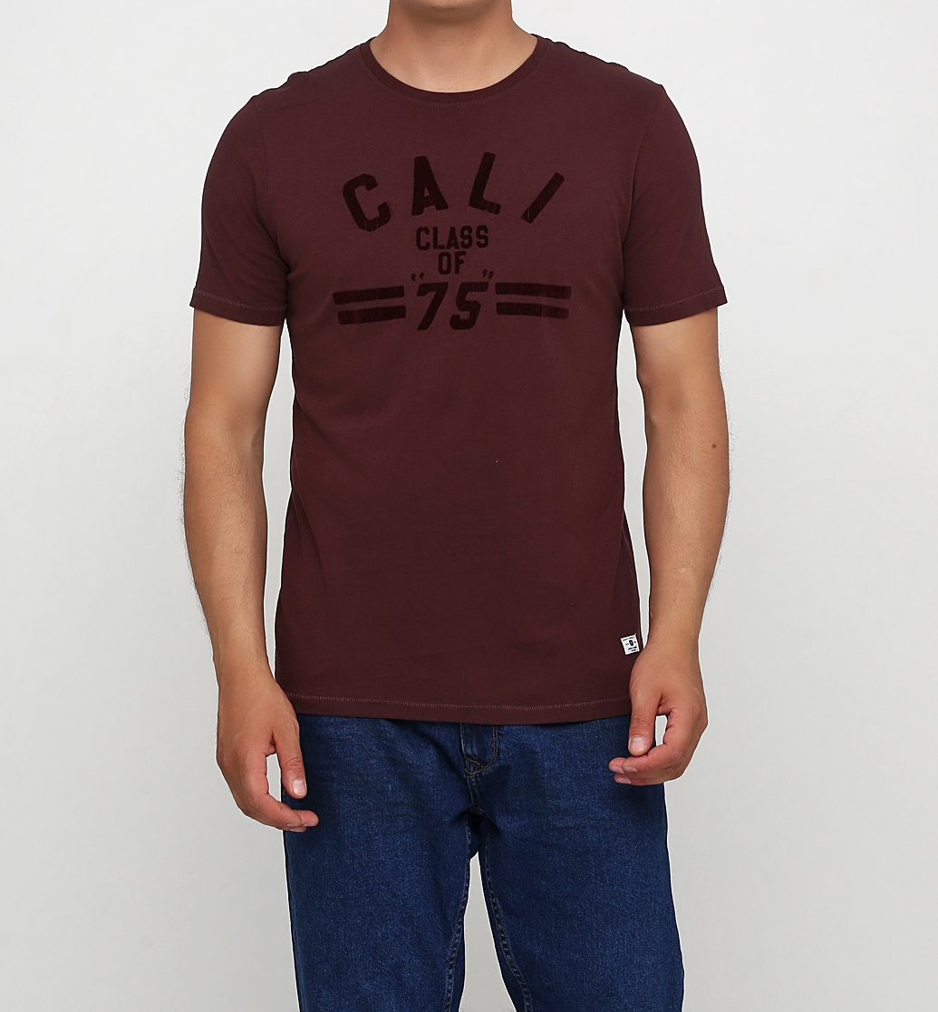 

Футболка JACK&JONES 12158098-FUDGE L бордовый