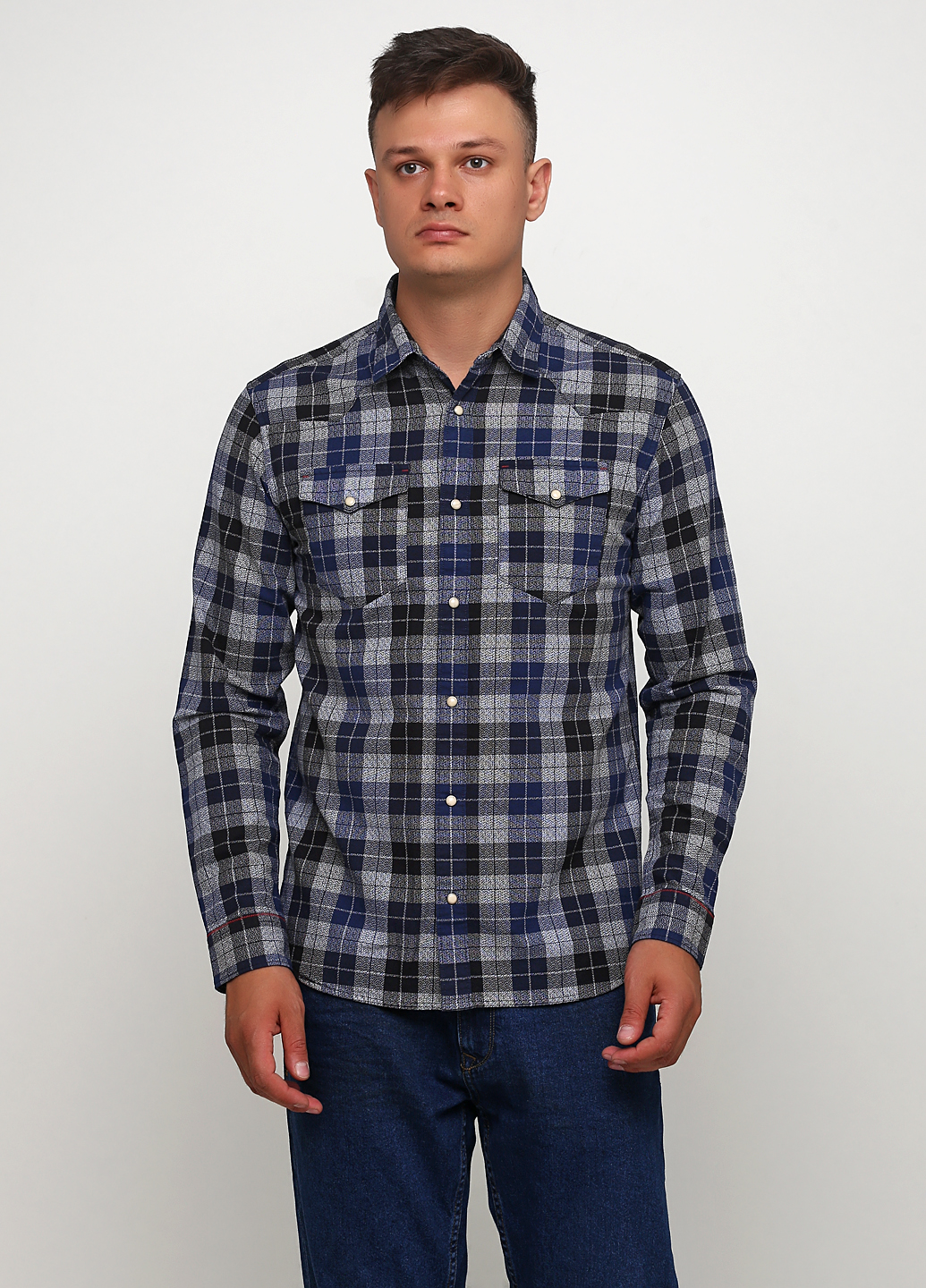 

Рубашка JACK&JONES 12163953-BLUE DEPTHS L синий