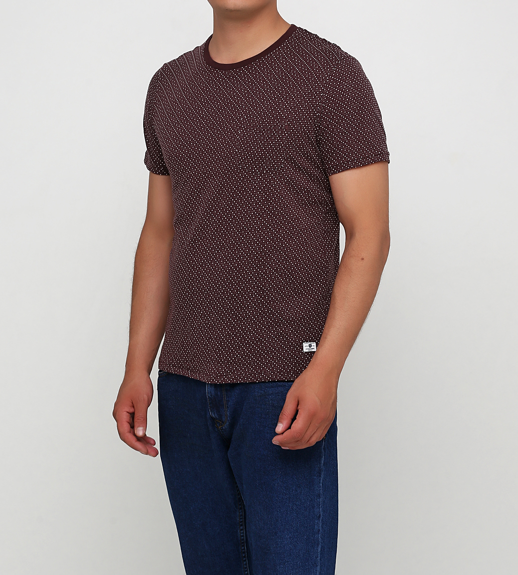 

Футболка JACK&JONES 12157740-FUDGE L бордовый