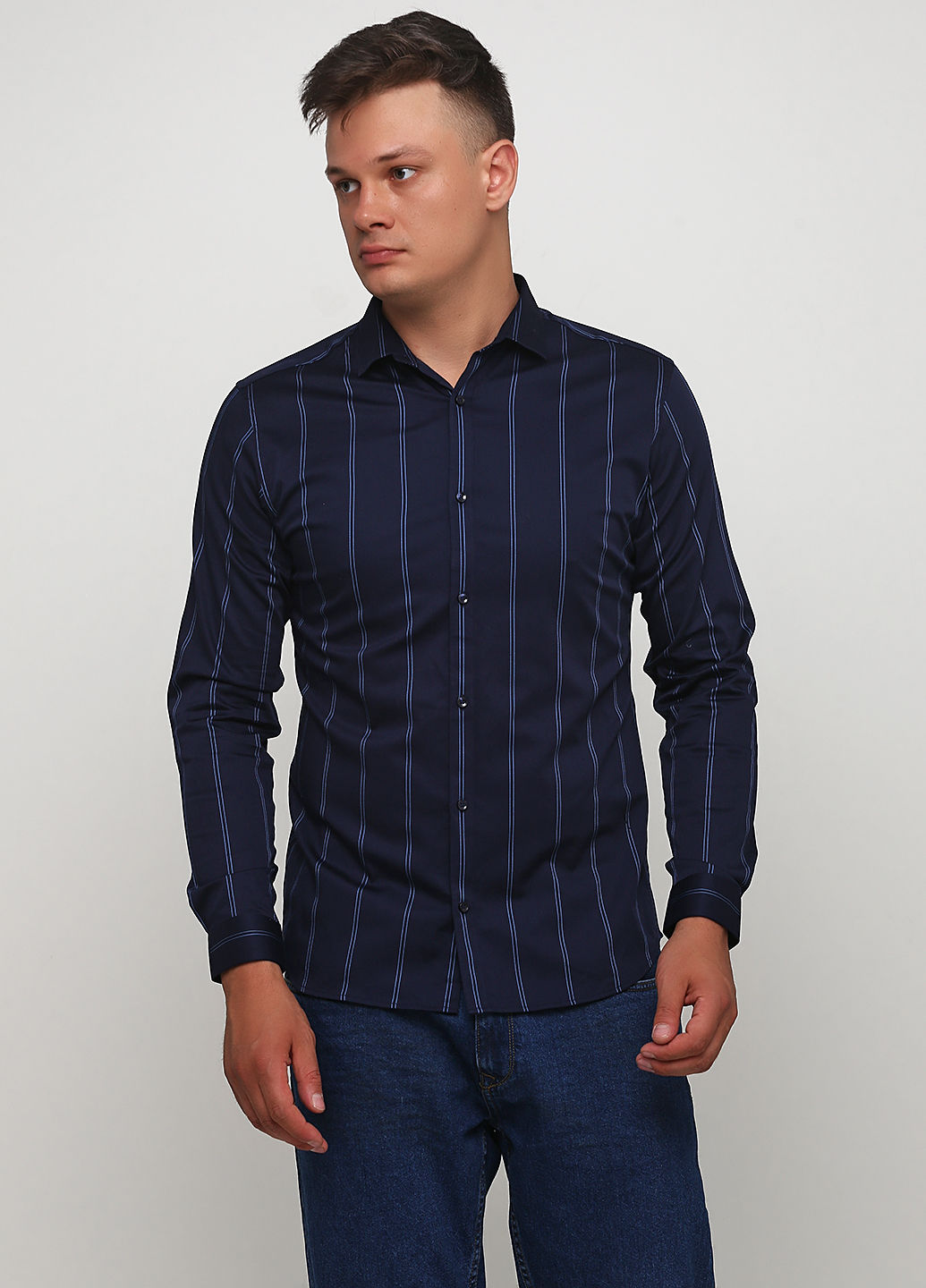 

Рубашка JACK&JONES 12158299-NAVY BLAZER L синий