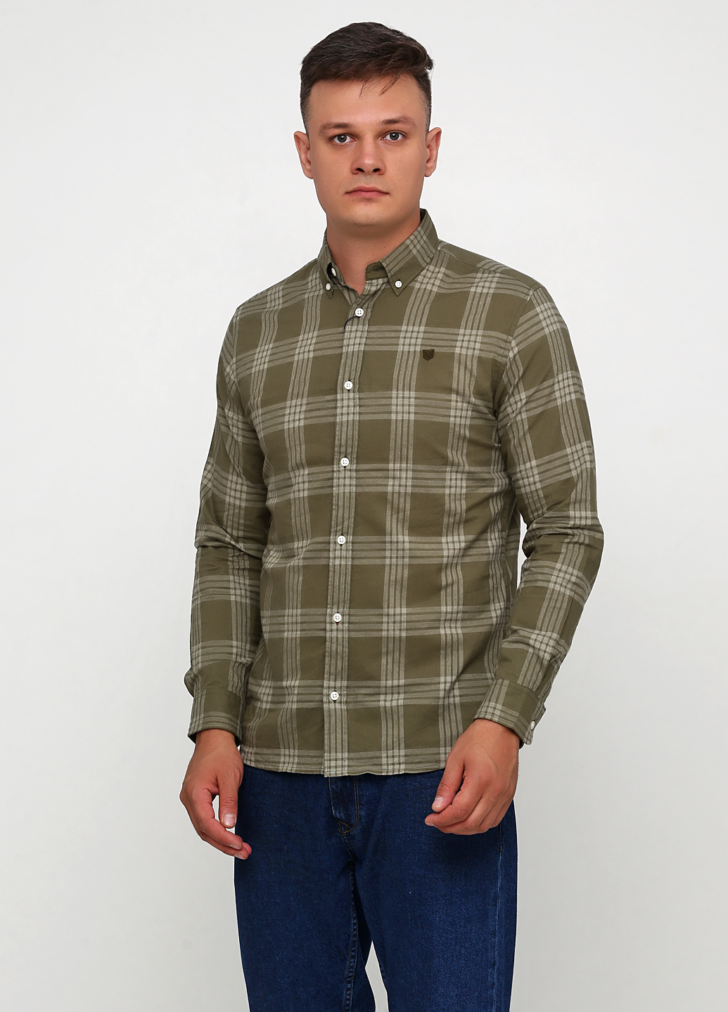 

Рубашка JACK&JONES 12158346-OLIVE NIGHT L зеленый