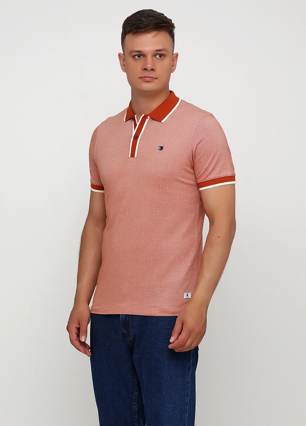 

Поло JACK&JONES 12157420-CINNAMON STICK L оранжевый