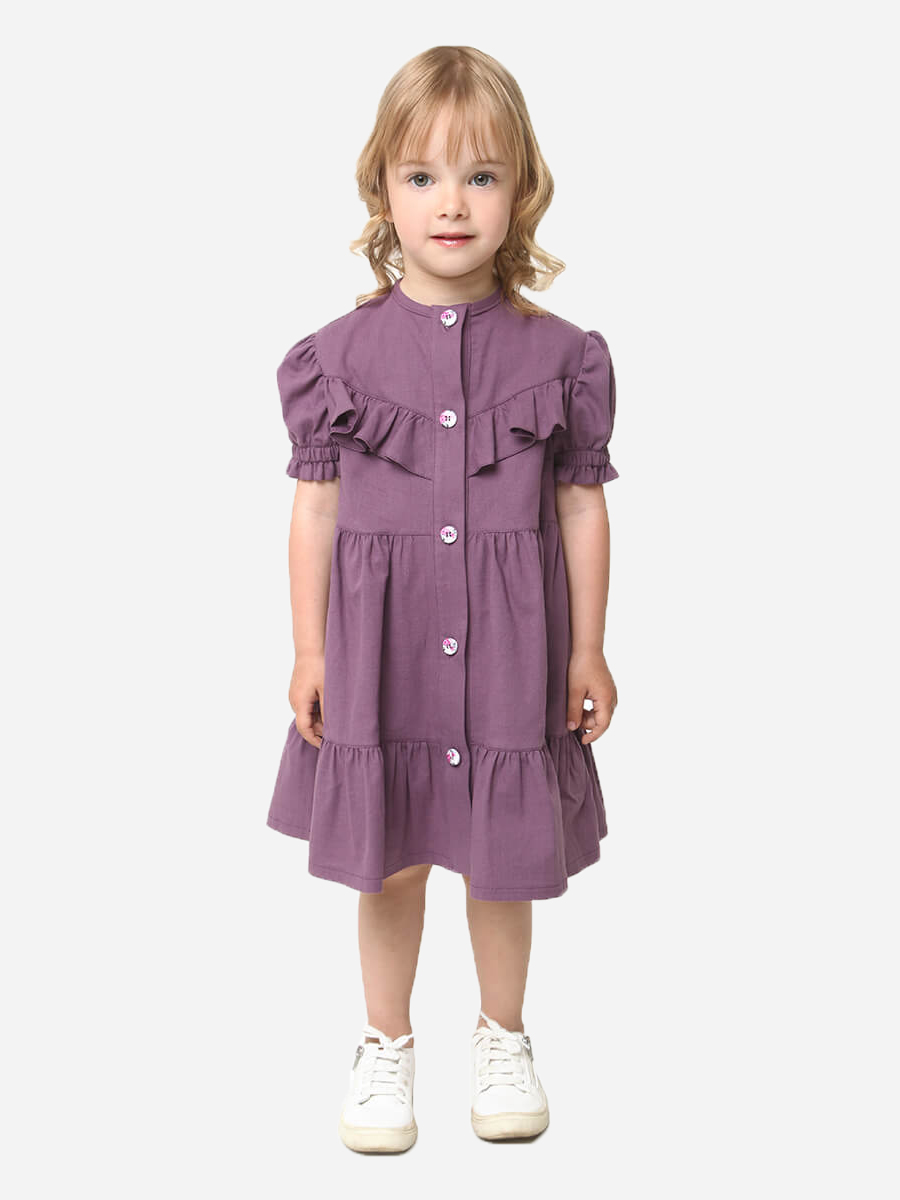 Акція на Дитяче літнє плаття для дівчинки Timbo P071220 86 см Фіолетове від Rozetka
