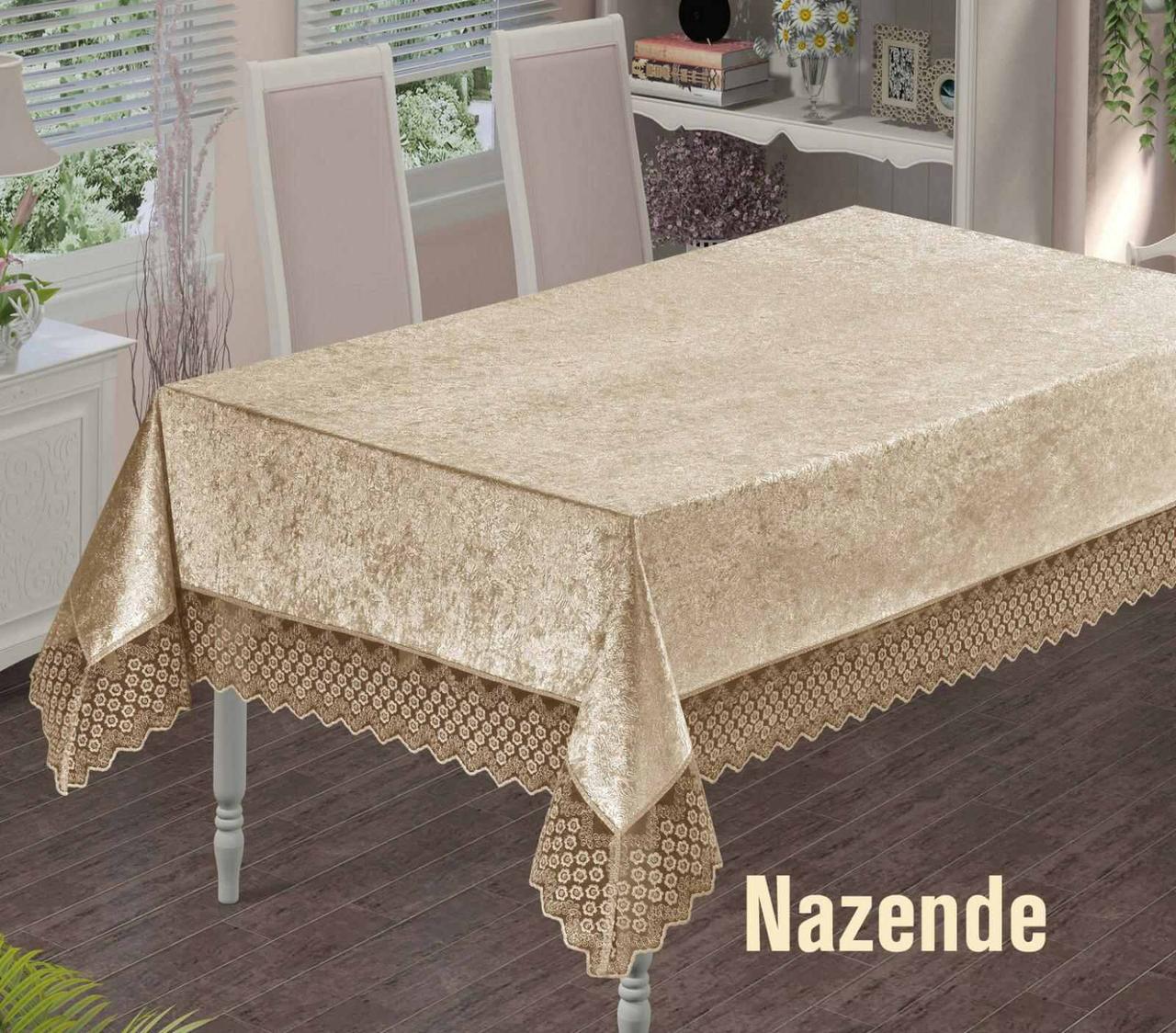 

Скатерть Велюр Maison Royale 140x180 Nazende Cappucino