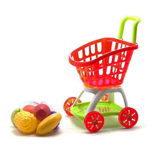 

Тележка покупателя с продуктами красный KINDERWAY (KW-36-006-1)