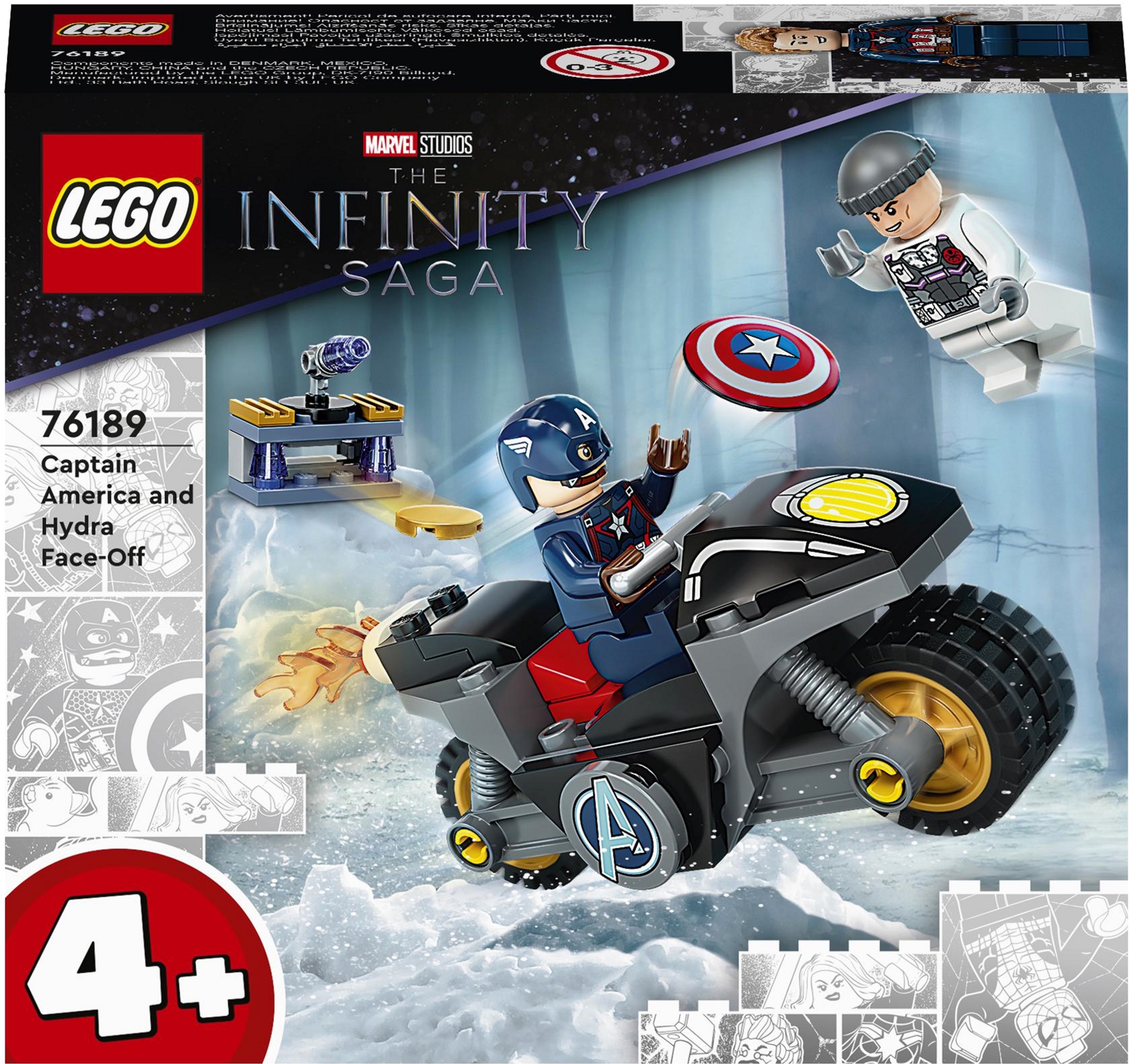 

Конструктор LEGO Super Heroes Marvel Битва Капитана Америка с Гидрой 49 деталей (76189)