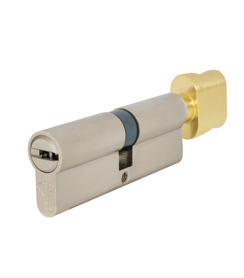 

Цилиндр MUL-T-LOCK INTEGRATOR 76 мм (31Тx50) ключ-тумблер Матовое золото