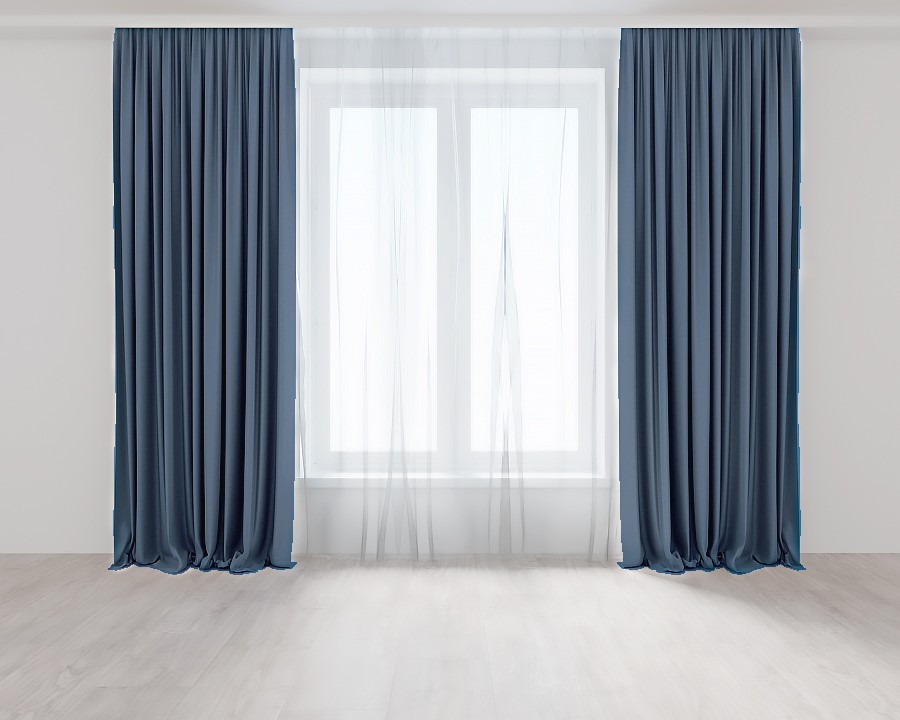 

Комплект штор Лазурно-Синих Lux Portiery Микровелюр 260 Х 150 - 2 шт.