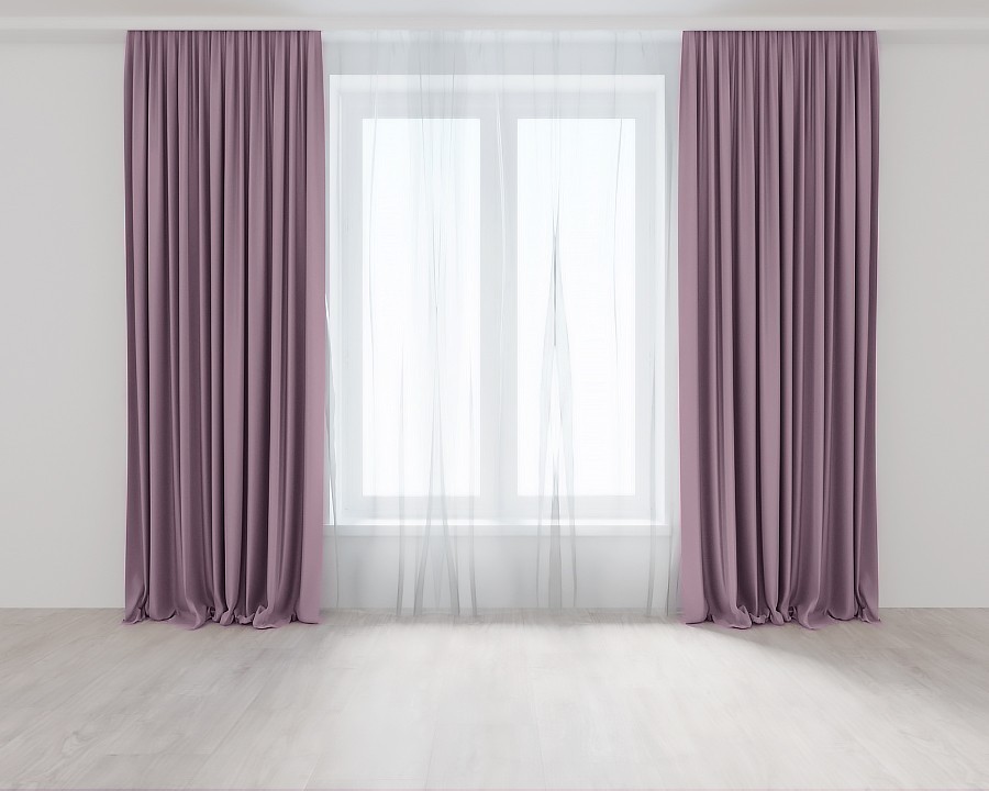 

Комплект штор Розово-Сиреневых Lux Portiery Микровелюр 280 Х 250 - 2 шт.