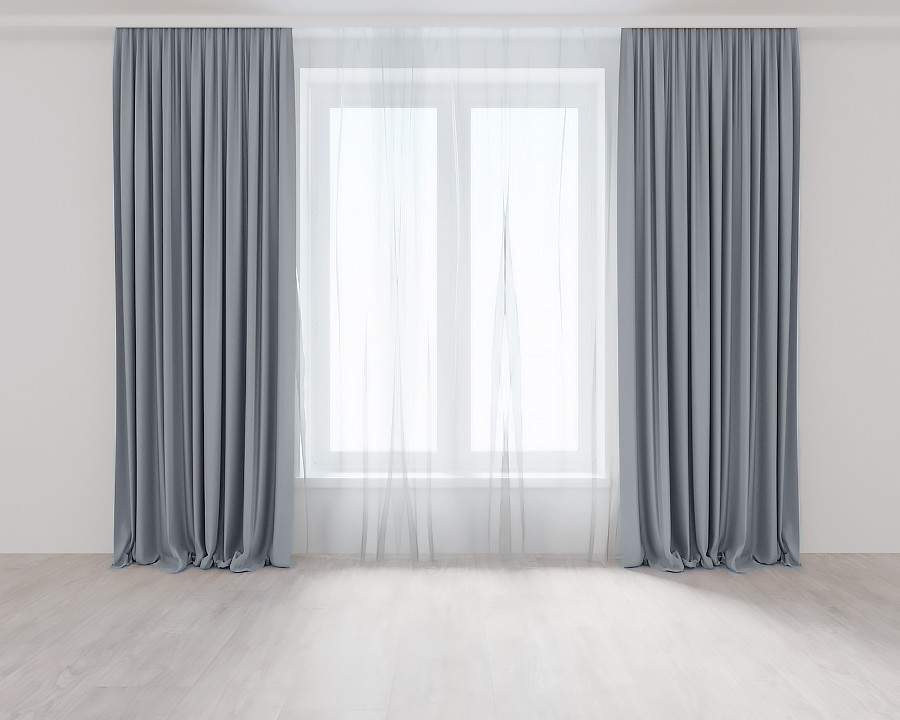 

Комплект штор Серых Lux Portiery Микровелюр 265 Х 300 - 2 шт.