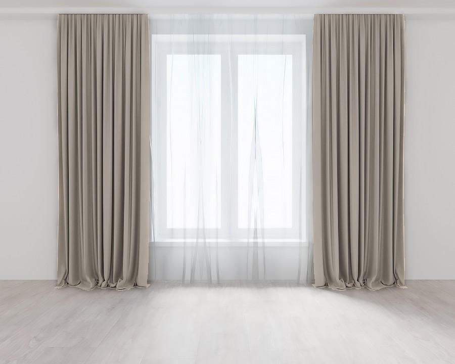 

Комплект штор цвет Капучино Lux Portiery Микровелюр 265 Х 300 - 2 шт.
