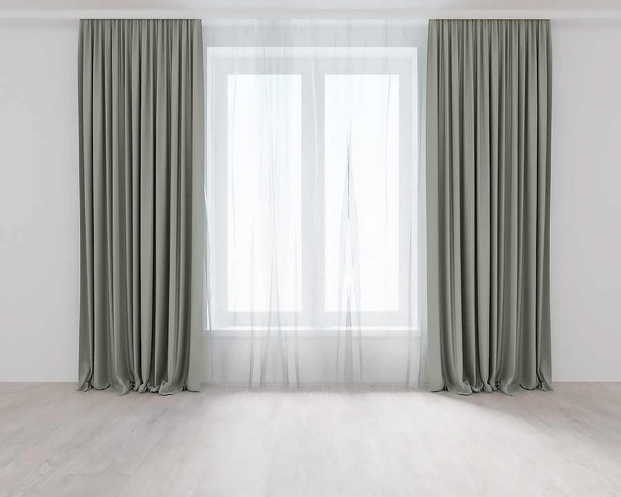 

Комплект штор Серо-Зеленых Lux Portiery Микровелюр 275 Х 250 - 2 шт.