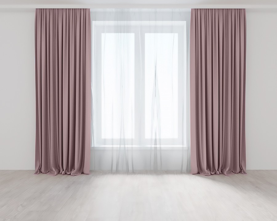 

Комплект штор цвет Чайная роза Lux Portiery Микровелюр 270 Х 300 - 2 шт.