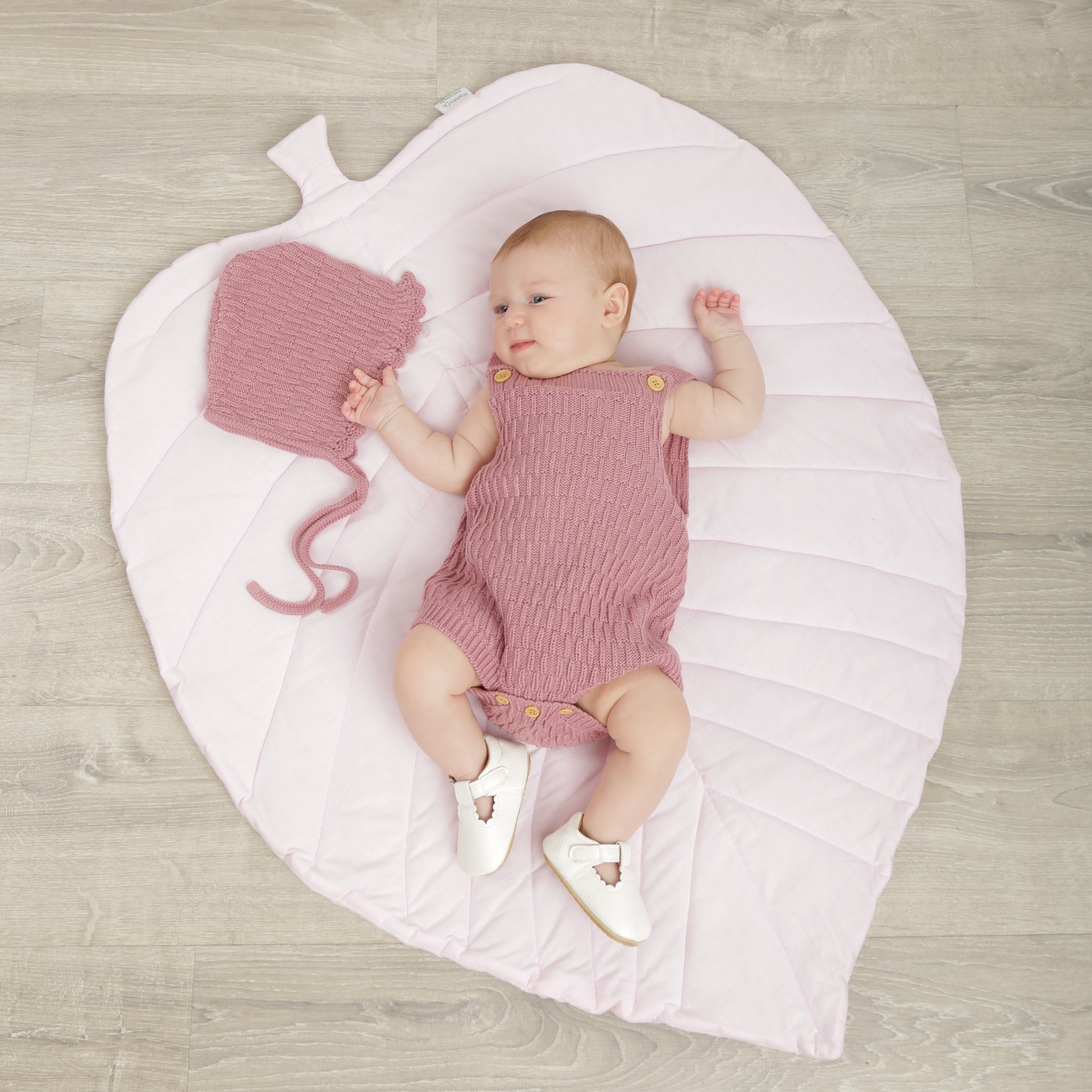 

Боди и чепчик вязаные Cathery Baby Store Pink розового цвета размер 0-6 мес., рост 70 см