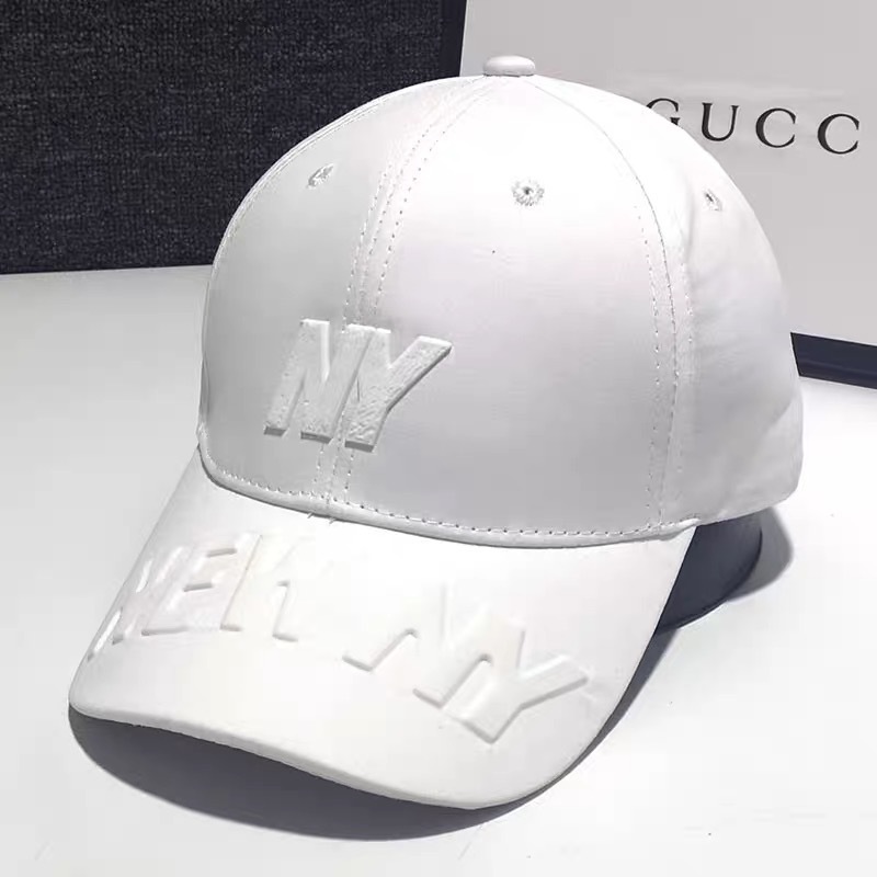 

Женская кепка - бейсболка - NY 3D H1090 White