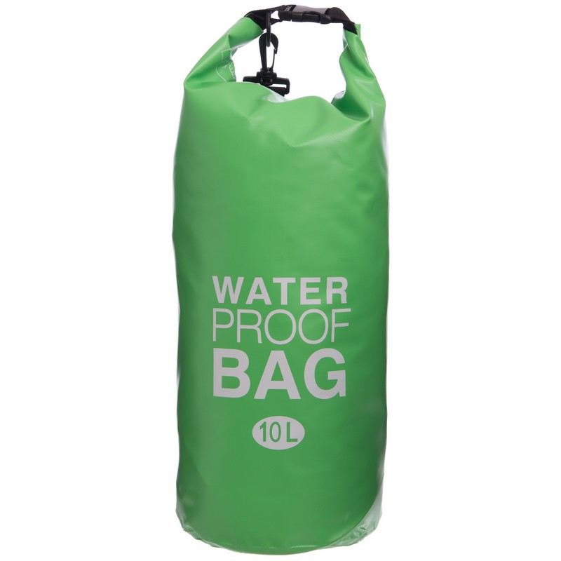 

Водонепроницаемый гермомешок с плечевым ремнем Waterproof Bag Heroe 6878 10л Green
