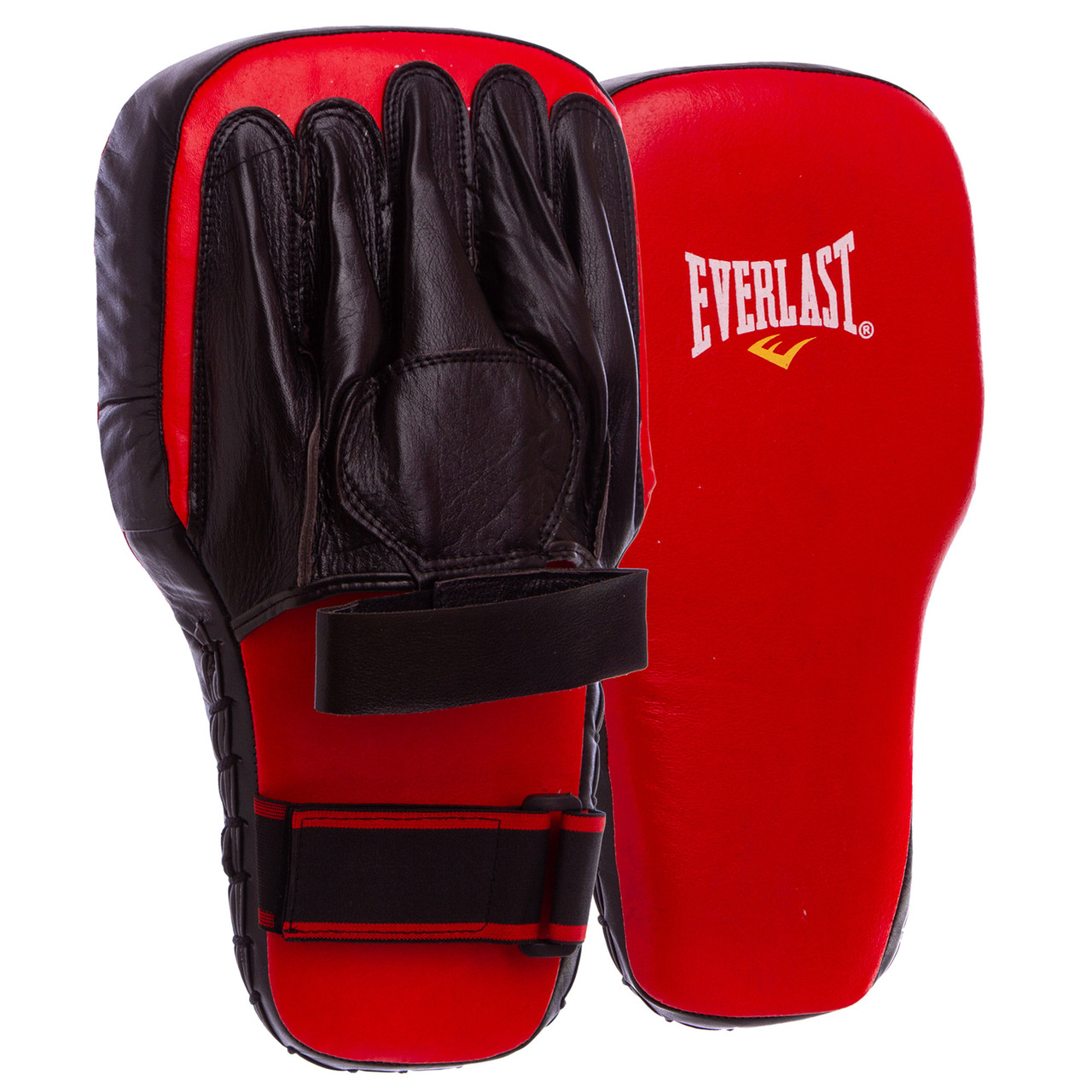 

Лапа прямая удлиненная кожаная (2шт) Everlast Heroe 0002 размер 42x23x5,5см Black-Red