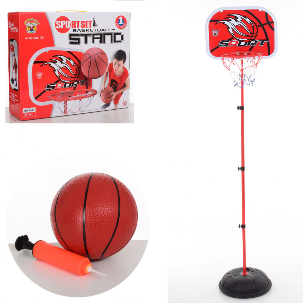 

Баскетбольное кольцо на стойке Bambi 150 см (M 5708)