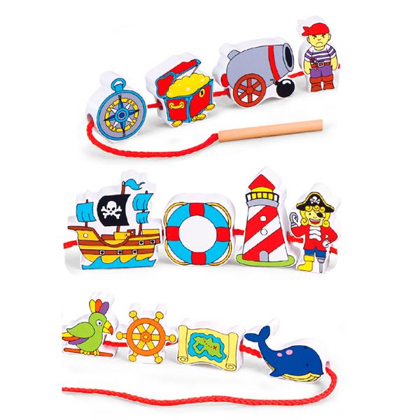 

Деревянная шнуровка Viga Toys Пираты (59852VG)