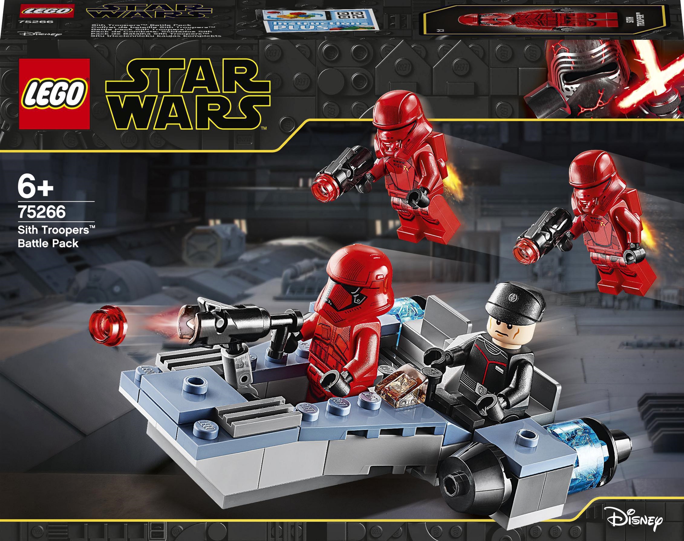 

Конструктор LEGO Star Wars Боевой набор: штурмовики ситхов 105 деталей (75266)